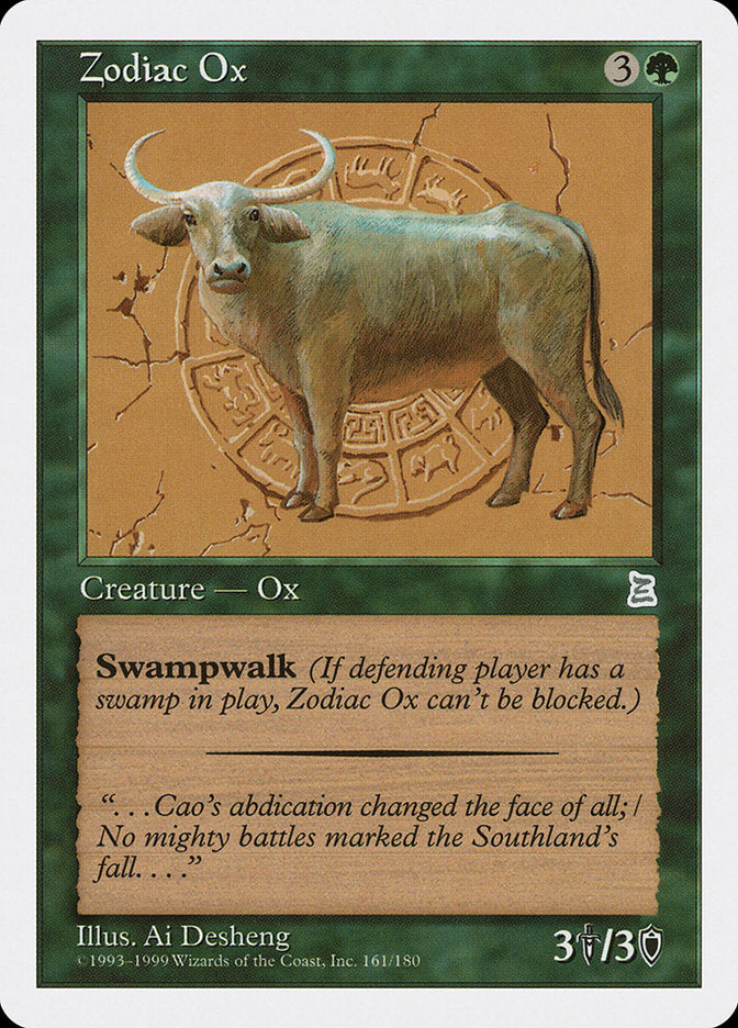 Zodiac Ox [Portal Three Kingdoms] MTG Single Magic: The Gathering | Red Claw Gaming