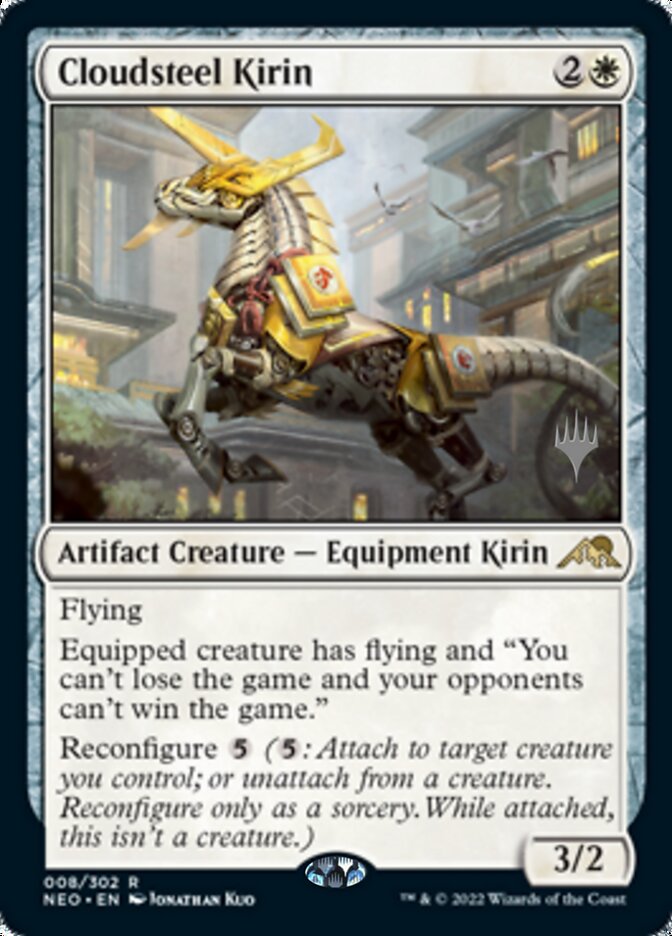 Cloudsteel Kirin (Promo Pack) [Kamigawa: Neon Dynasty Promos] MTG Single Magic: The Gathering | Red Claw Gaming