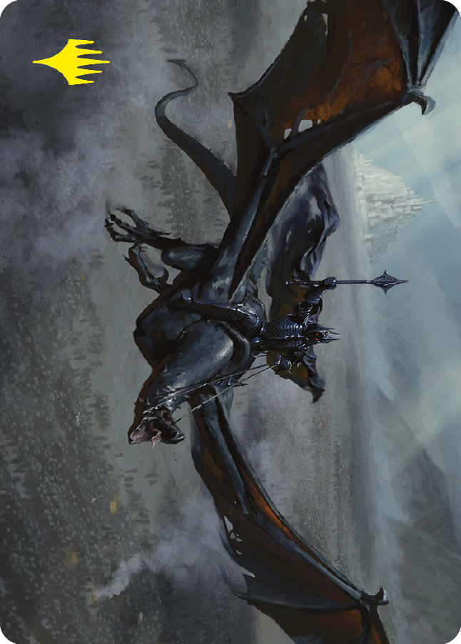 Lord of the Nazgul Art Card (Gold-Stamped Signature) [The Lord of the Rings: Tales of Middle-earth Art Series] MTG Single Magic: The Gathering | Red Claw Gaming