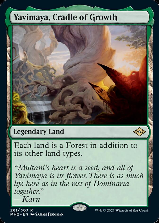 Yavimaya, Cradle of Growth [Modern Horizons 2] MTG Single Magic: The Gathering    | Red Claw Gaming
