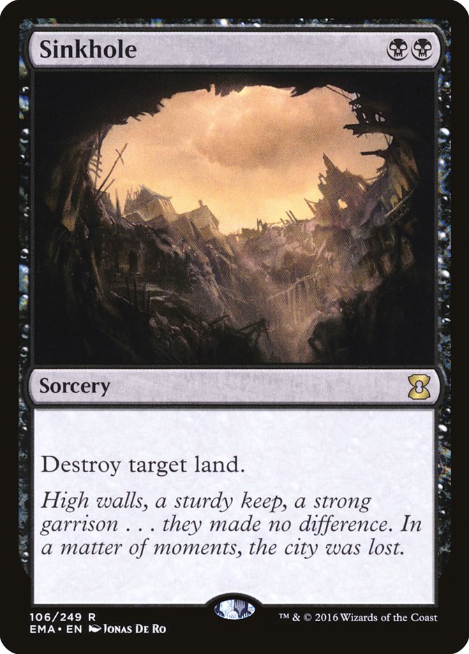 Sinkhole [Eternal Masters] MTG Single Magic: The Gathering | Red Claw Gaming