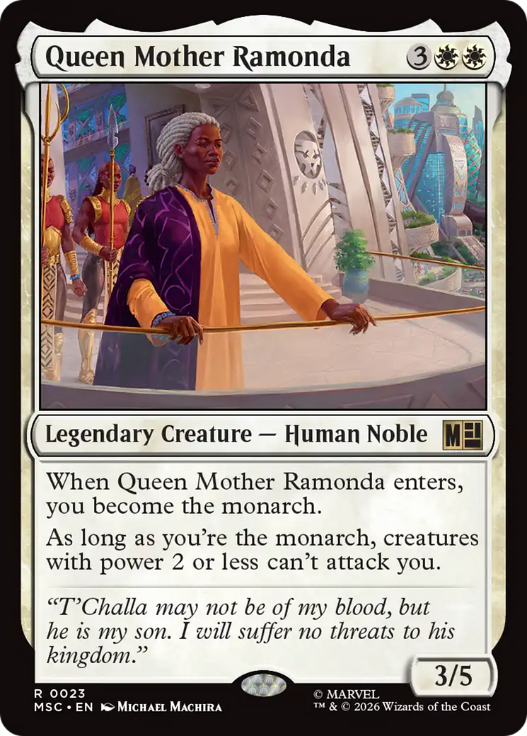 Queen Mother Ramonda (Surge Foil) [Marvel Super Heroes Commander] MTG Single Magic: The Gathering | Red Claw Gaming