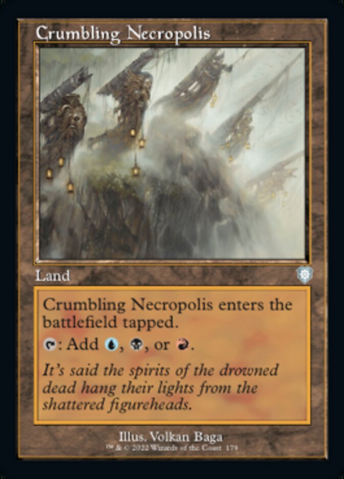 Crumbling Necropolis (Retro) [The Brothers' War Commander] MTG Single Magic: The Gathering | Red Claw Gaming