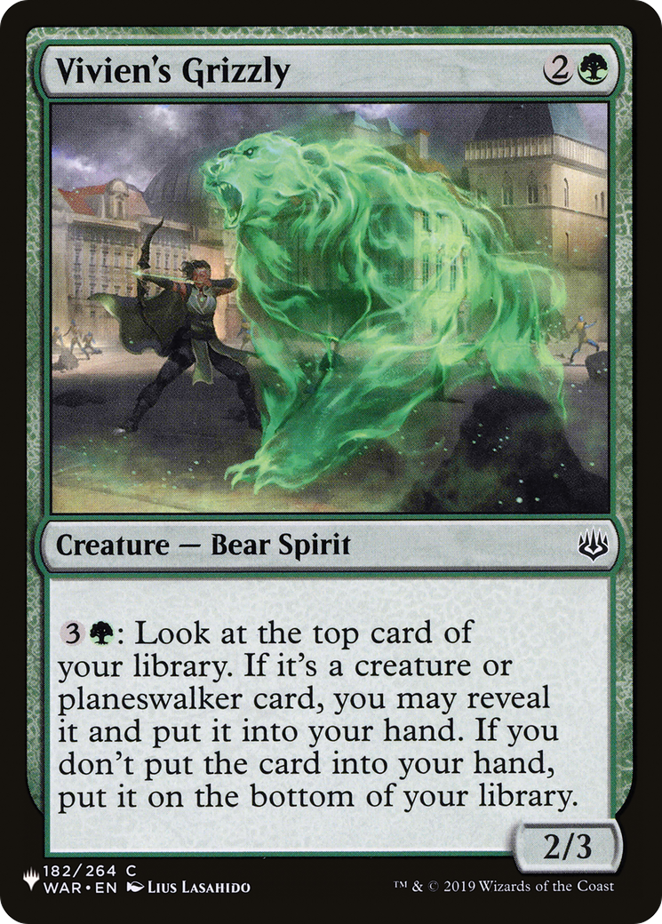Vivien's Grizzly [The List] MTG Single Magic: The Gathering | Red Claw Gaming