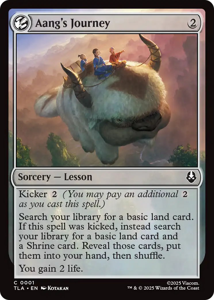 Aang's Journey [Avatar: The Last Airbender] MTG Single Magic: The Gathering | Red Claw Gaming