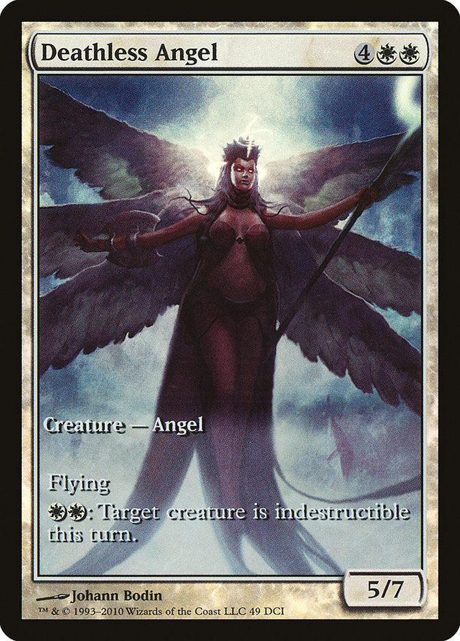 Deathless Angel (Game Day) (Extended Art) [Rise of the Eldrazi Promos] MTG Single Magic: The Gathering | Red Claw Gaming