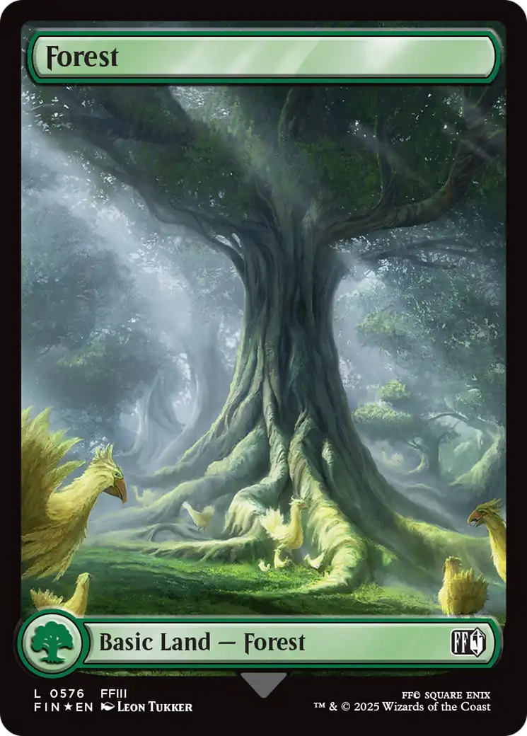 Forest (0576) (Surge Foil) [FINAL FANTASY] MTG Single Magic: The Gathering | Red Claw Gaming