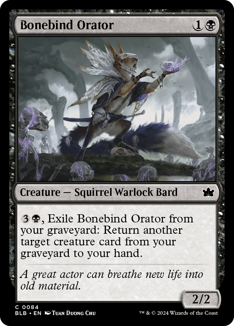 Bonebind Orator [Bloomburrow] MTG Single Magic: The Gathering | Red Claw Gaming