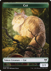 Dwarf Berserker // Cat Double-Sided Token [Kaldheim Tokens] MTG Single Magic: The Gathering | Red Claw Gaming