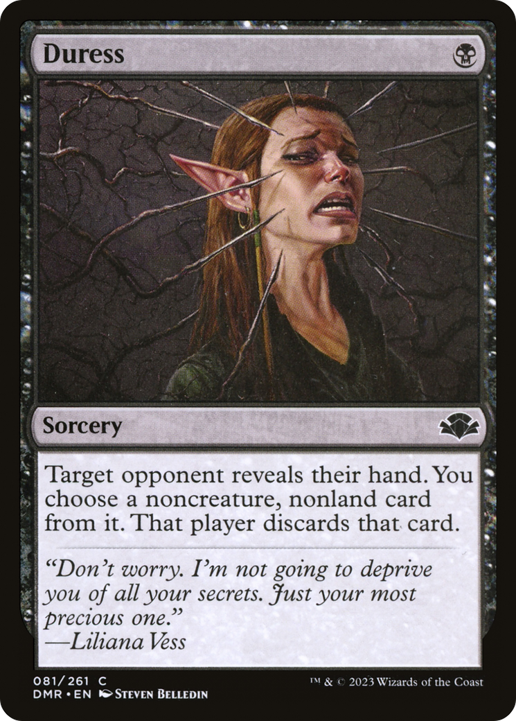 Duress [Dominaria Remastered] MTG Single Magic: The Gathering | Red Claw Gaming