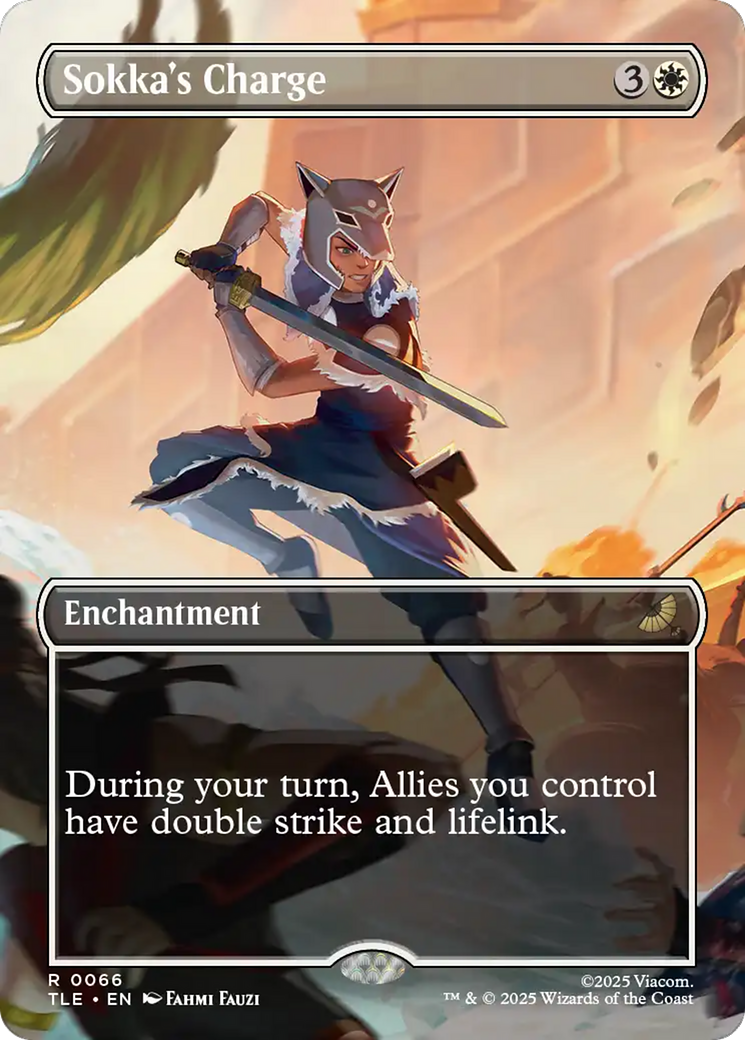 Sokka's Charge (Borderless) [Avatar: The Last Airbender: Eternal-Legal] MTG Single Magic: The Gathering | Red Claw Gaming