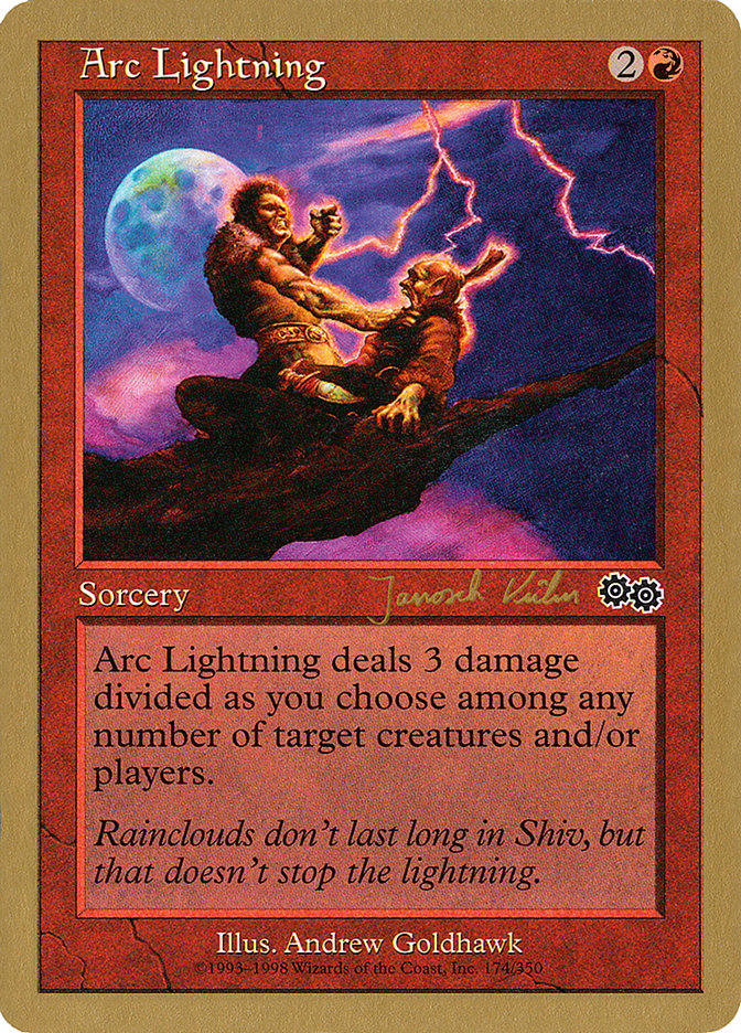 Arc Lightning (Janosch Kuhn) [World Championship Decks 2000] MTG Single Magic: The Gathering | Red Claw Gaming