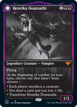 Henrika Domnathi // Henrika, Infernal Seer [Innistrad: Double Feature] MTG Single Magic: The Gathering | Red Claw Gaming