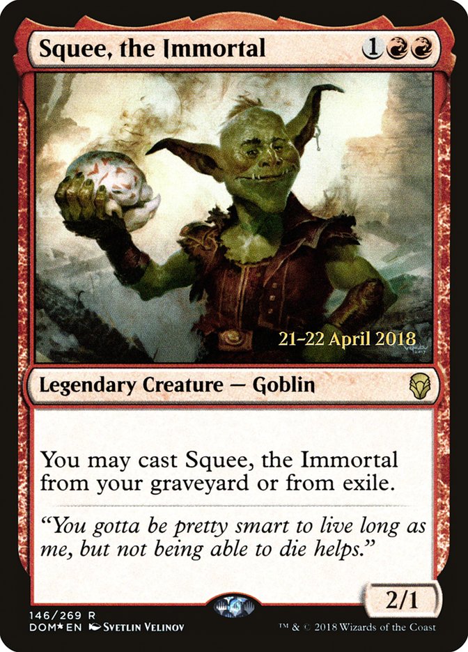 Squee, the Immortal [Dominaria Prerelease Promos] MTG Single Magic: The Gathering | Red Claw Gaming