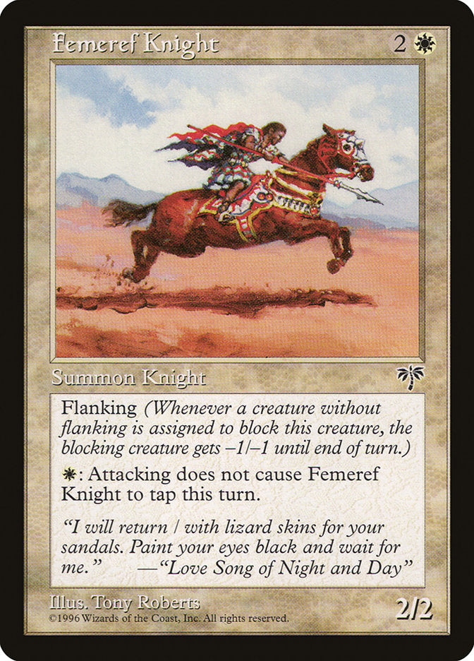 Femeref Knight [Mirage] MTG Single Magic: The Gathering | Red Claw Gaming
