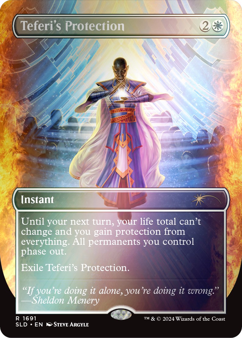 Teferi's Protection (1691) (Rainbow Foil) [Secret Lair: Sheldon's Spellbook] MTG Single Magic: The Gathering | Red Claw Gaming