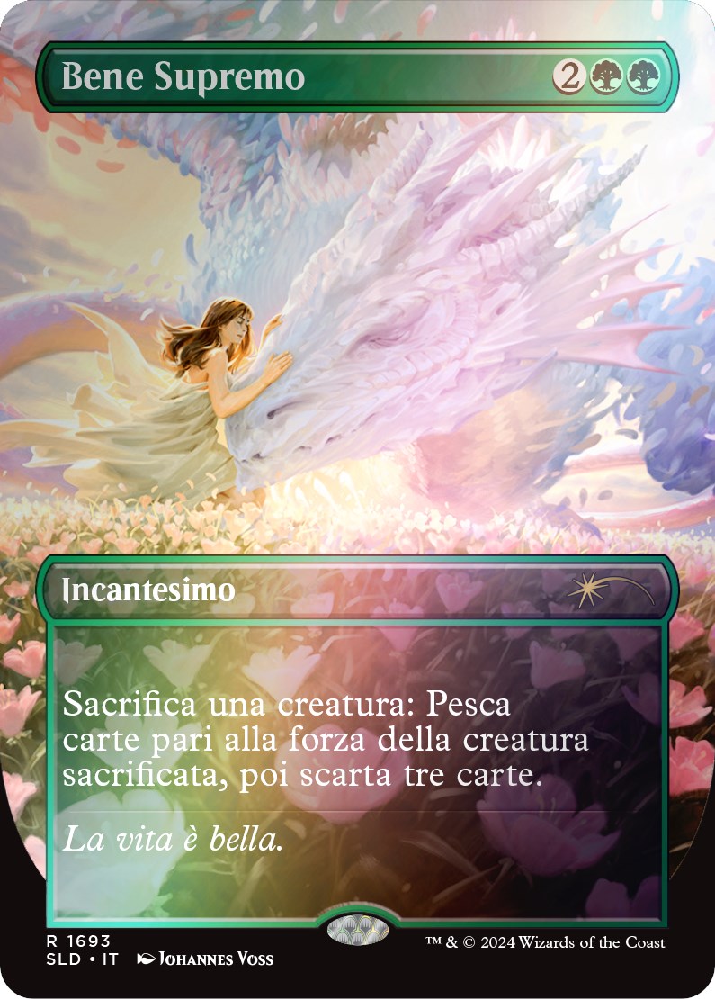 Greater Good (Italian) - "Bene Supremo" (Rainbow Foil) [Secret Lair Drop Series] MTG Single Magic: The Gathering | Red Claw Gaming