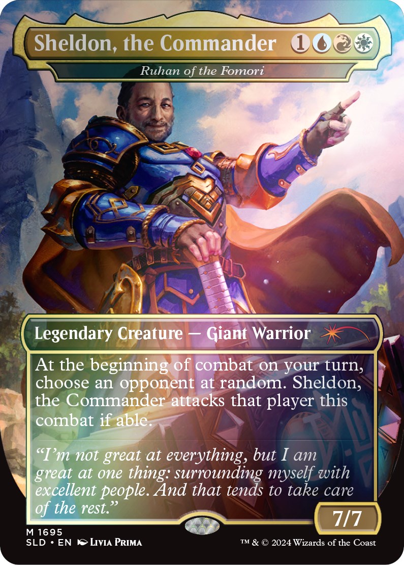Sheldon, the Commander - Ruhan of the Fomori (Rainbow Foil) [Secret Lair Drop Series] MTG Single Magic: The Gathering | Red Claw Gaming