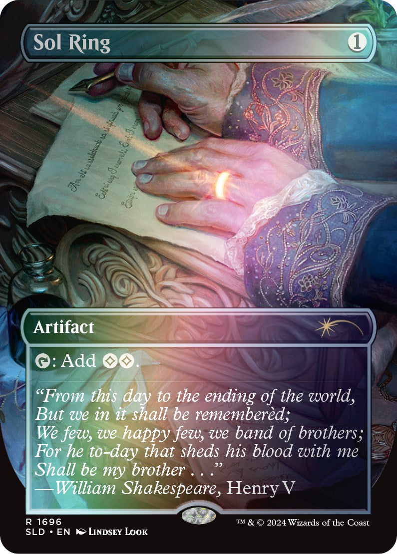Sol Ring (1696) (Rainbow Foil) [Secret Lair: Sheldon's Spellbook] MTG Single Magic: The Gathering | Red Claw Gaming