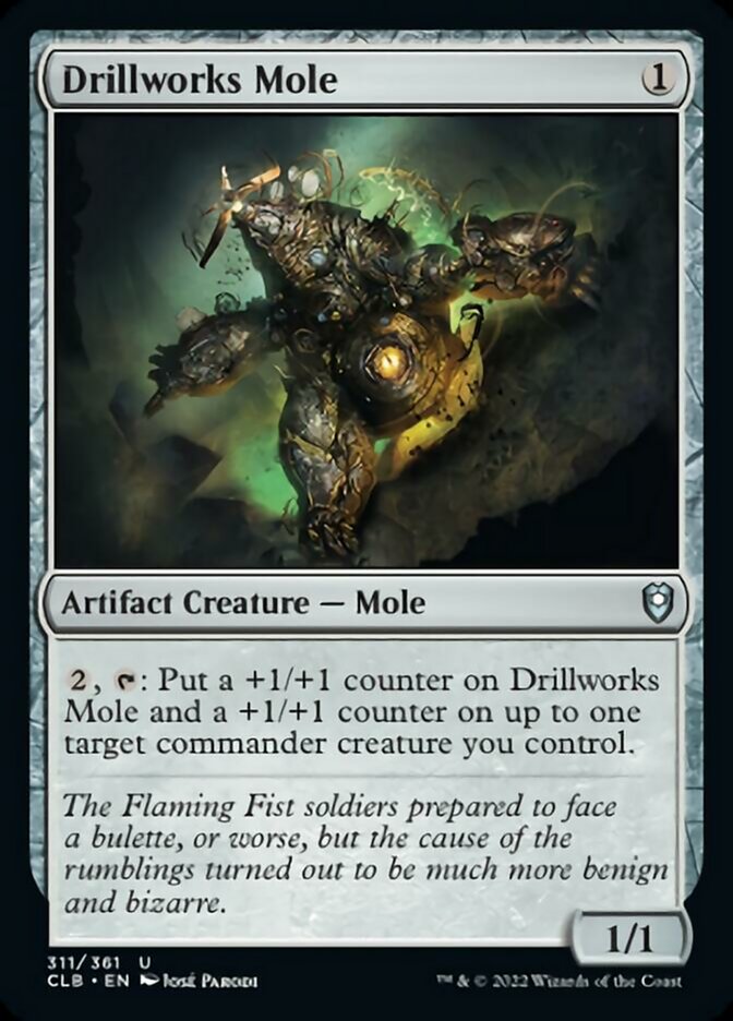 Drillworks Mole [Commander Legends: Battle for Baldur's Gate] MTG Single Magic: The Gathering | Red Claw Gaming