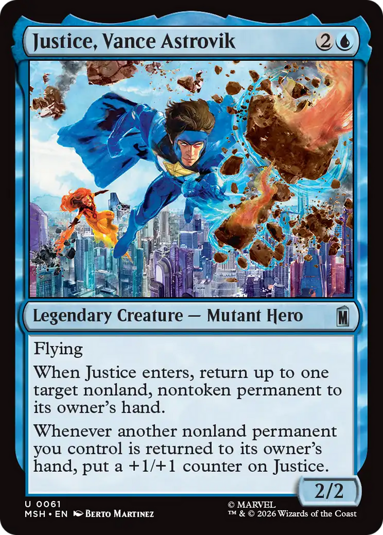 Justice, Vance Astrovik [Marvel Super Heroes] MTG Single Magic: The Gathering | Red Claw Gaming