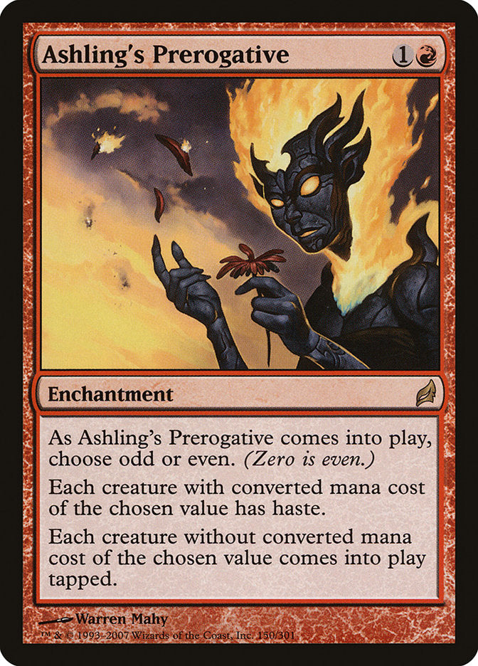 Ashling's Prerogative [Lorwyn] MTG Single Magic: The Gathering | Red Claw Gaming