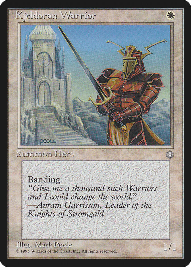 Kjeldoran Warrior [Ice Age] MTG Single Magic: The Gathering | Red Claw Gaming