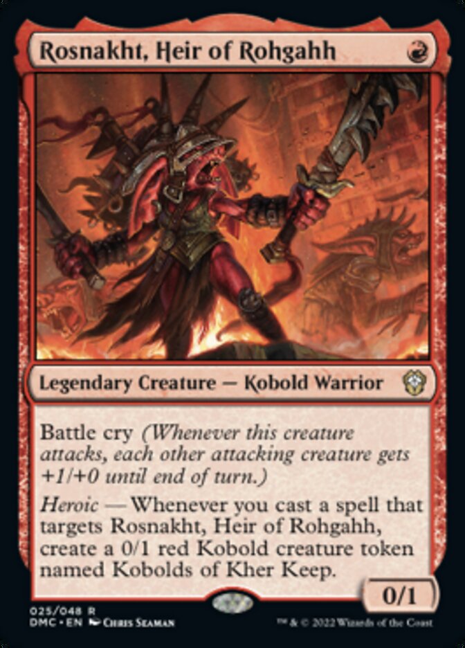 Rosnakht, Heir of Rohgahh [Dominaria United Commander] MTG Single Magic: The Gathering | Red Claw Gaming