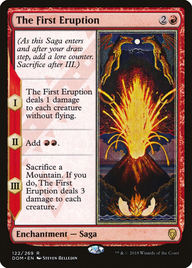 The First Eruption [Dominaria] MTG Single Magic: The Gathering | Red Claw Gaming