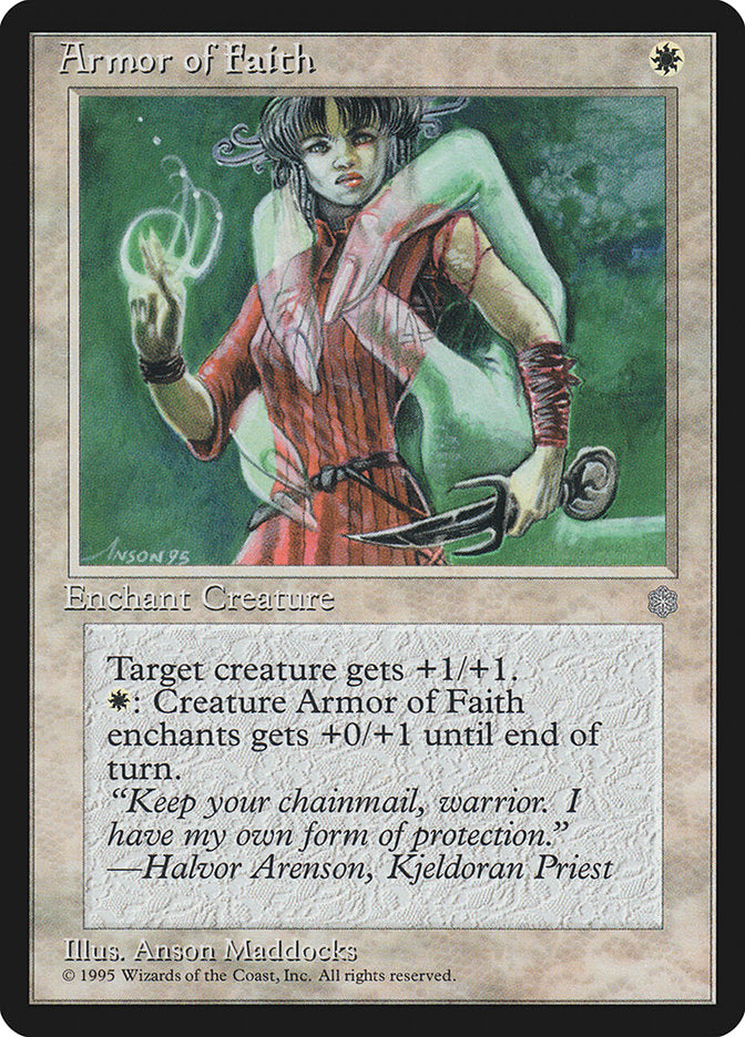 Armor of Faith [Ice Age] MTG Single Magic: The Gathering | Red Claw Gaming