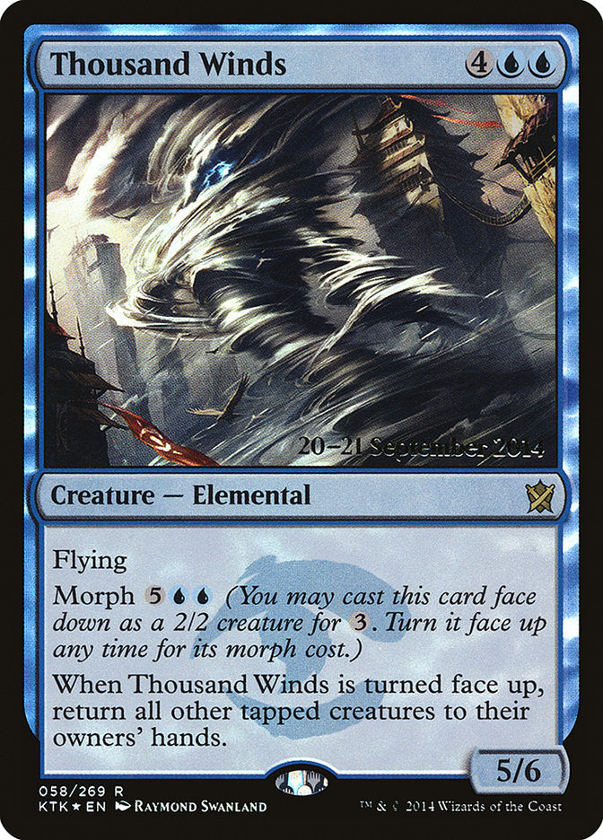 Thousand Winds [Khans of Tarkir Prerelease Promos] MTG Single Magic: The Gathering | Red Claw Gaming