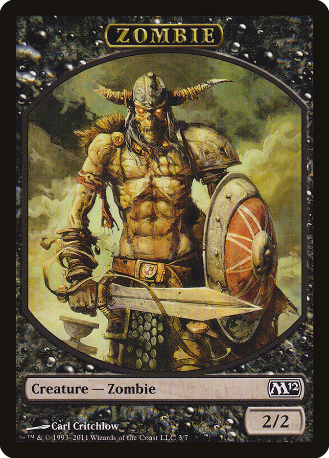 Zombie Token [Magic 2012 Tokens] MTG Single Magic: The Gathering | Red Claw Gaming