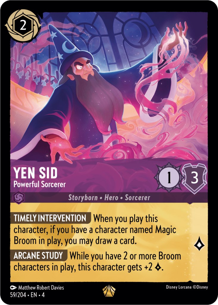 Yen Sid - Powerful Sorcerer (59/204) (59/204) [Ursula's Return] Lorcana Single Disney | Red Claw Gaming