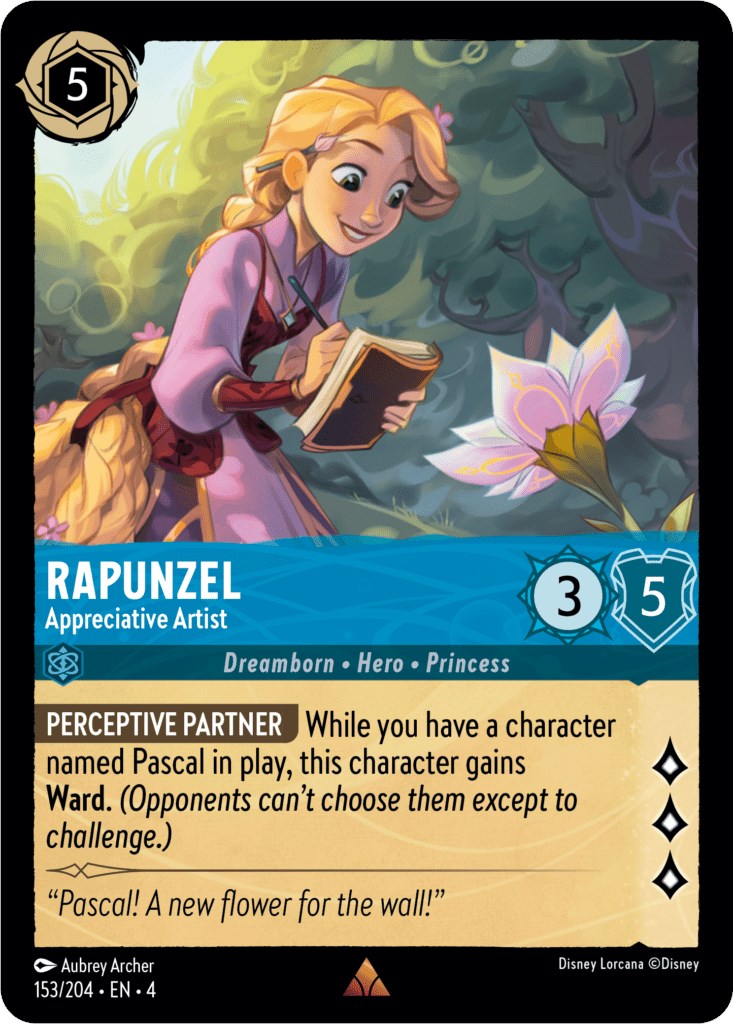 Rapunzel - Appreciative Artist (153/204) [Ursula's Return] Lorcana Single Disney | Red Claw Gaming