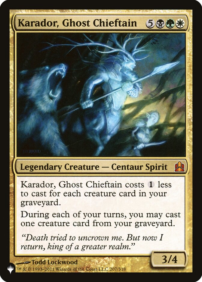 Karador, Ghost Chieftain [The List] MTG Single Magic: The Gathering | Red Claw Gaming