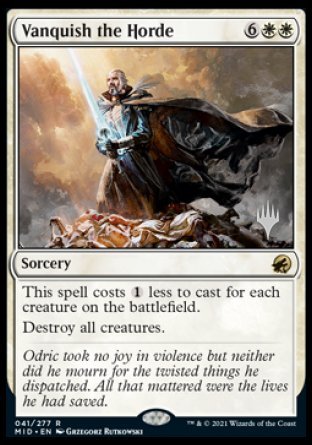 Vanquish the Horde (Promo Pack) [Innistrad: Midnight Hunt Promos] MTG Single Magic: The Gathering | Red Claw Gaming