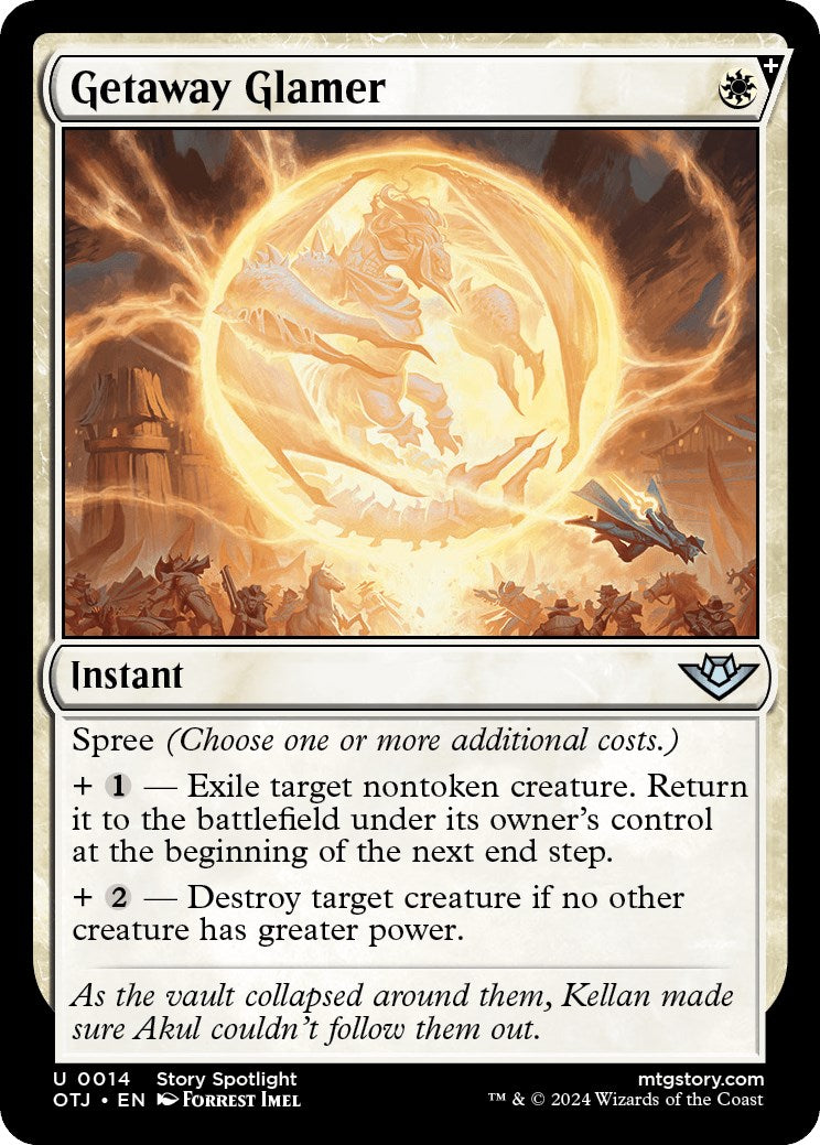 Getaway Glamer [Outlaws of Thunder Junction] MTG Single Magic: The Gathering    | Red Claw Gaming