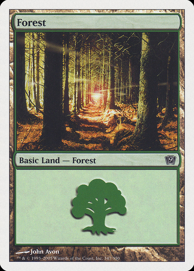 Forest (347) [Ninth Edition] MTG Single Magic: The Gathering | Red Claw Gaming