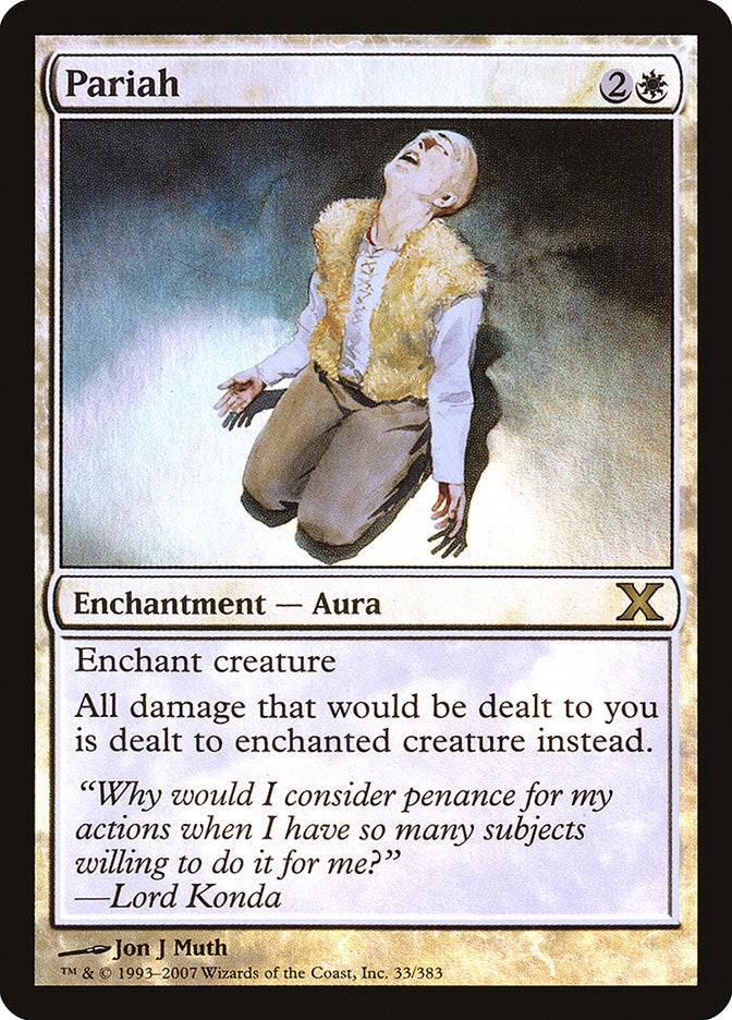 Pariah (Premium Foil) [Tenth Edition] MTG Single Magic: The Gathering | Red Claw Gaming
