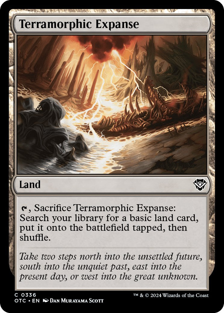 Terramorphic Expanse [Outlaws of Thunder Junction Commander] MTG Single Magic: The Gathering | Red Claw Gaming