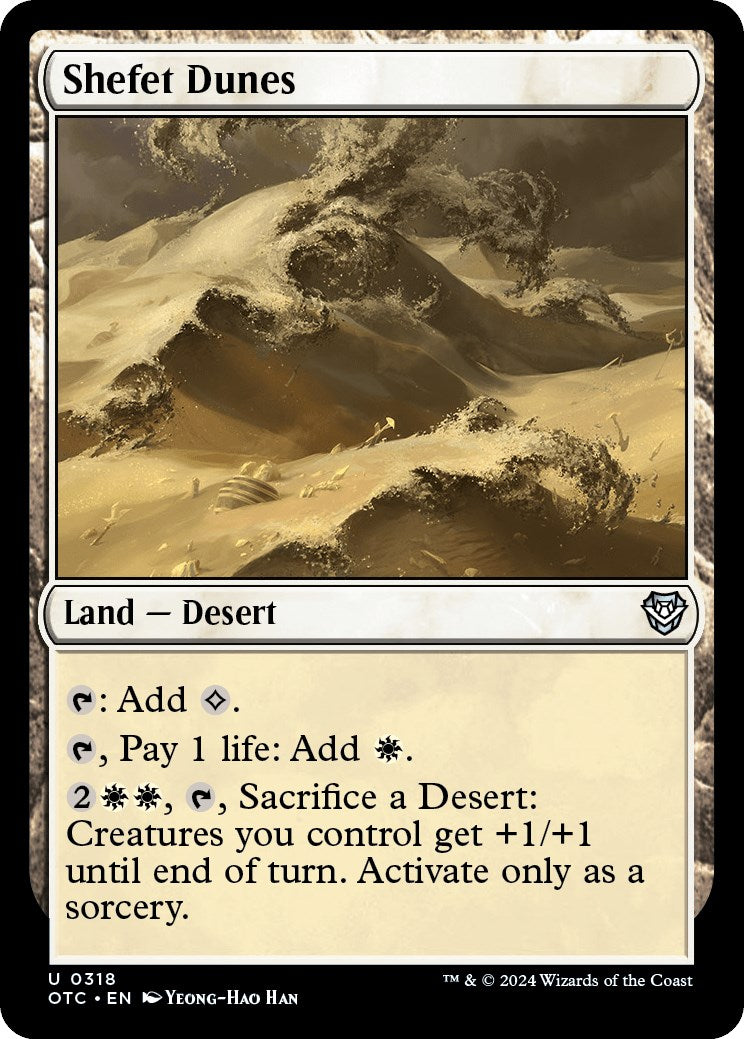 Shefet Dunes [Outlaws of Thunder Junction Commander] MTG Single Magic: The Gathering    | Red Claw Gaming