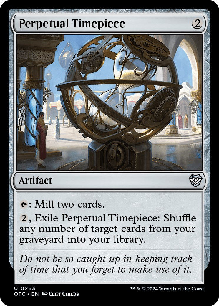 Perpetual Timepiece [Outlaws of Thunder Junction Commander] MTG Single Magic: The Gathering | Red Claw Gaming