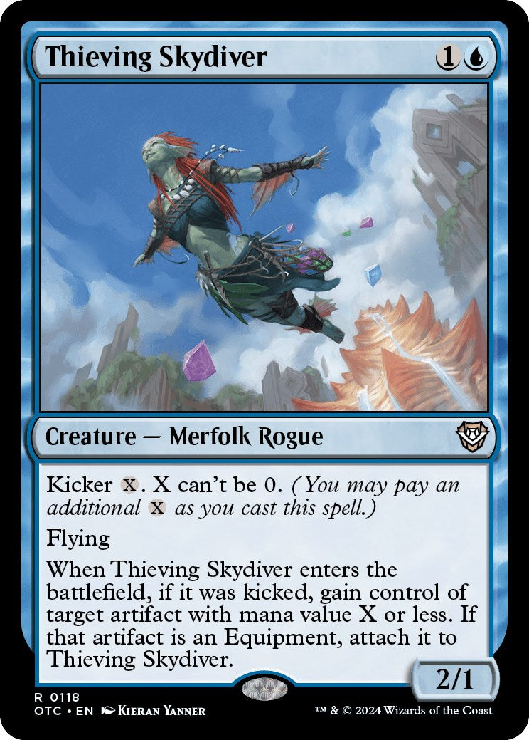 Thieving Skydiver [Outlaws of Thunder Junction Commander] MTG Single Magic: The Gathering | Red Claw Gaming
