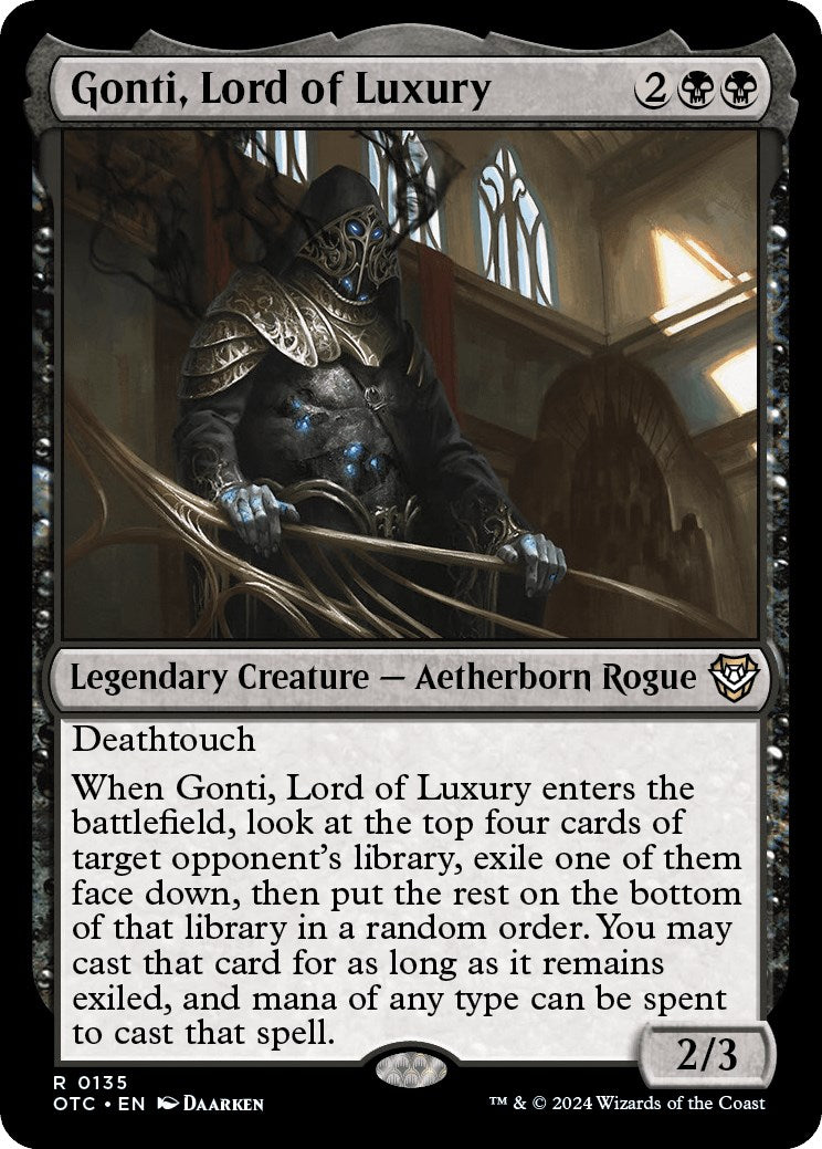 Gonti, Lord of Luxury [Outlaws of Thunder Junction Commander] MTG Single Magic: The Gathering | Red Claw Gaming
