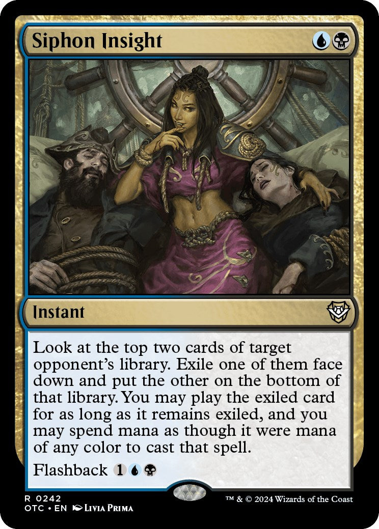 Siphon Insight [Outlaws of Thunder Junction Commander] MTG Single Magic: The Gathering | Red Claw Gaming