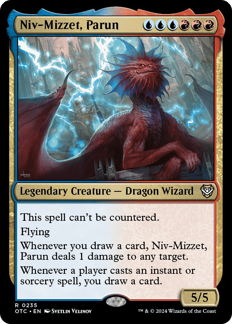 Niv-Mizzet, Parun [Outlaws of Thunder Junction Commander] MTG Single Magic: The Gathering | Red Claw Gaming
