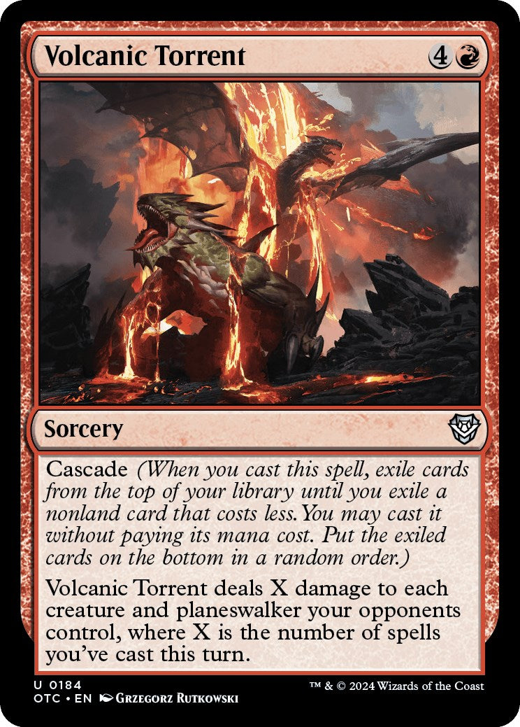 Volcanic Torrent [Outlaws of Thunder Junction Commander] MTG Single Magic: The Gathering | Red Claw Gaming