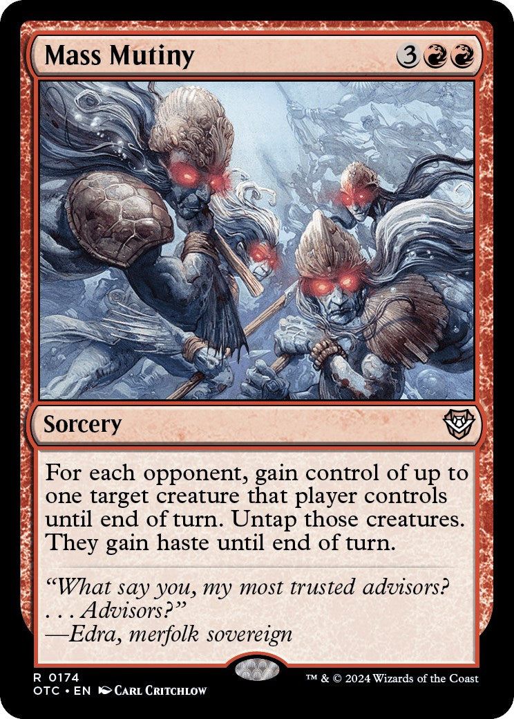 Mass Mutiny [Outlaws of Thunder Junction Commander] MTG Single Magic: The Gathering | Red Claw Gaming