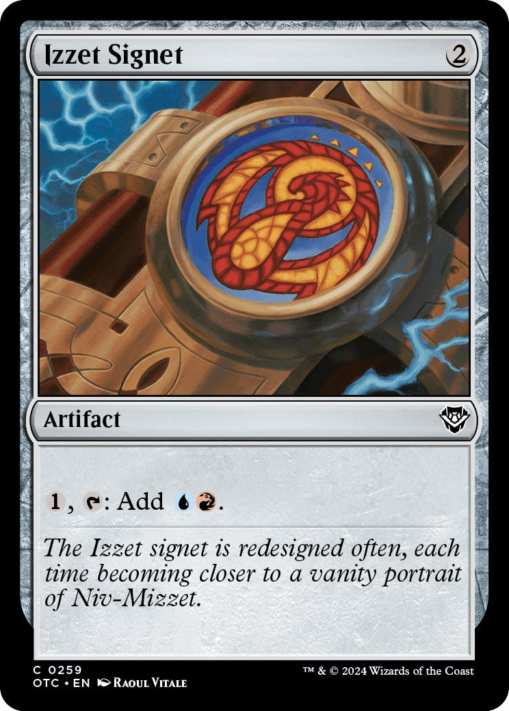 Izzet Signet [Outlaws of Thunder Junction Commander] MTG Single Magic: The Gathering | Red Claw Gaming