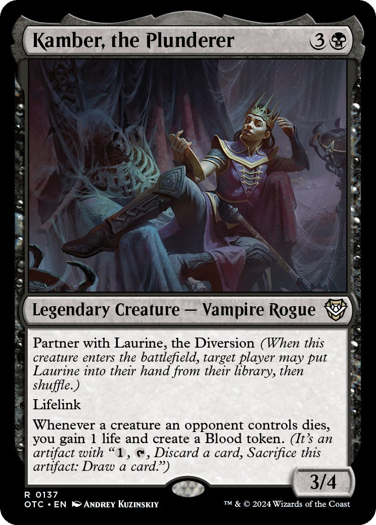 Kamber, the Plunderer [Outlaws of Thunder Junction Commander] MTG Single Magic: The Gathering | Red Claw Gaming